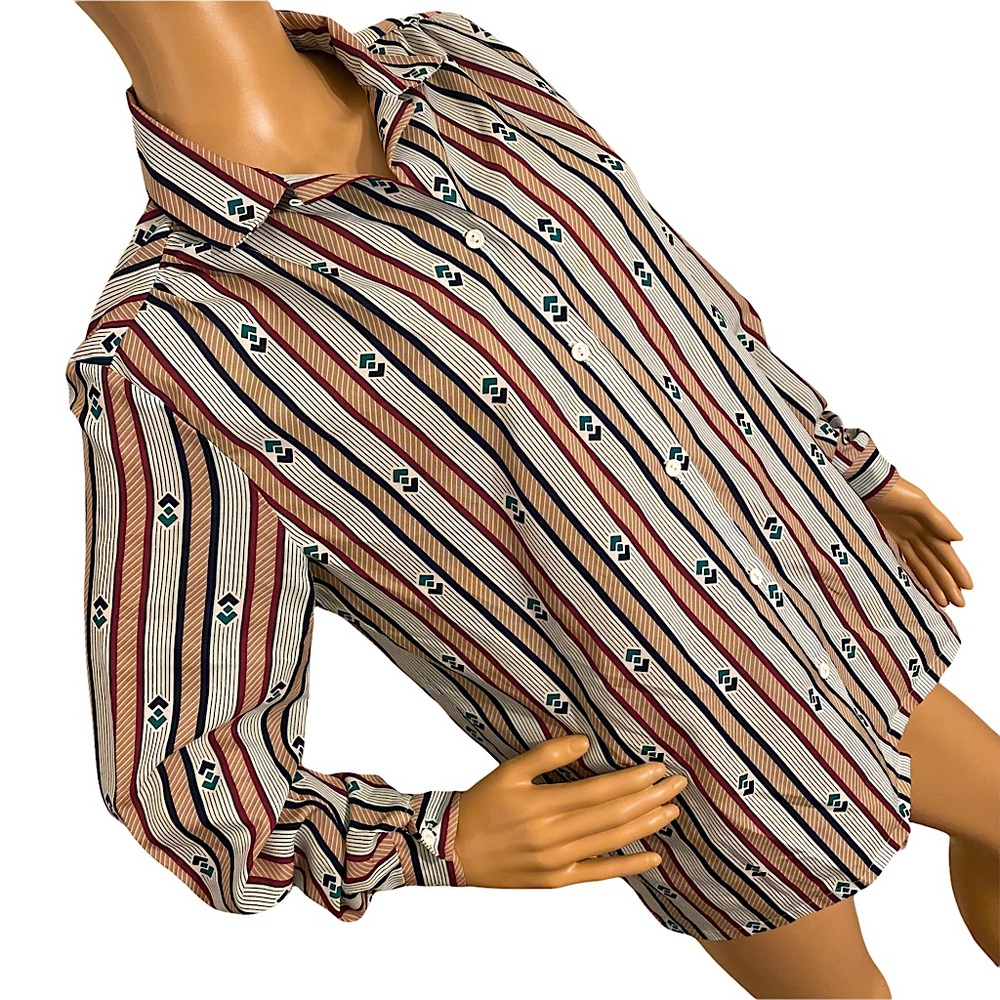 VINTAGE 70s ACT III BUTTON DOWN SHIRT - Picture 3 of 16